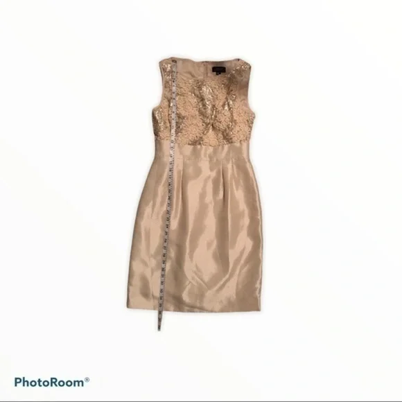 Tahari by Arthur S Levine cream semi formal dress